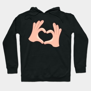 Hand Heart Gesture Hoodie